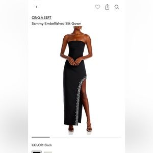 Black Cinq a sept Sammy Gown - size 6